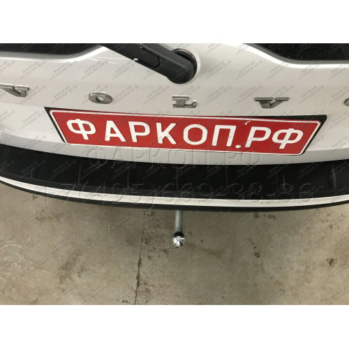 V070A GALIA Полностью оцинкованный фаркоп на Volvo XC60 2008-2017. Тип шара: A. Невидимый вырез бампера. Нагрузки: 2100/90 кг, масса фаркопа 15,22 кг