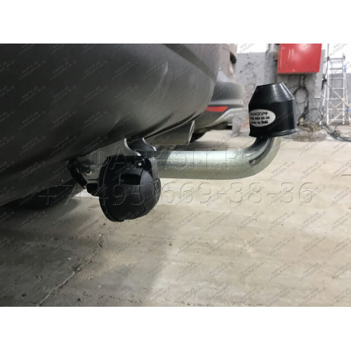 V070A GALIA Полностью оцинкованный фаркоп на Volvo XC60 2008-2017. Тип шара: A. Невидимый вырез бампера. Нагрузки: 2100/90 кг, масса фаркопа 15,22 кг