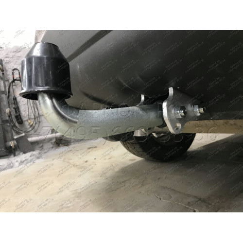 V070A GALIA Полностью оцинкованный фаркоп на Volvo XC60 2008-2017. Тип шара: A. Невидимый вырез бампера. Нагрузки: 2100/90 кг, масса фаркопа 15,22 кг