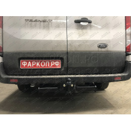 3984-F ORIS Фаркоп на Ford Transit 2014-, в т.ч. для удлиненной базы. Без выреза в бампере. Тип шара: F. Нагрузки: 2500/120 кг, масса фаркопа 34,2 кг (без электрики в
