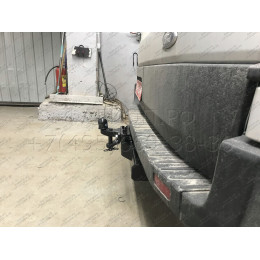 3984-F ORIS Фаркоп на Ford Transit 2014-, в т.ч. для удлиненной базы. Без выреза в бампере. Тип шара: F. Нагрузки: 2500/120 кг, масса фаркопа 34,2 кг (без электрики в