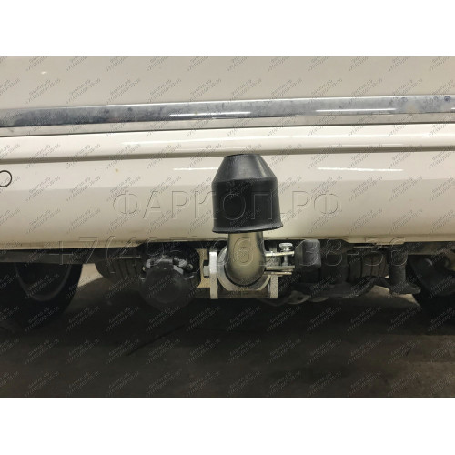 V064C GALIA Полностью оцинкованный фаркоп на Volkswagen Transporter / Caravelle / Multivan T5 2003-2015, T6 2015-2024, включая 4WD, включая модели с парктрониками. Тип шара: C (горизонтальный съемный). Без выреза бампера. Нагрузки: 2800/120 кг, масса фарк