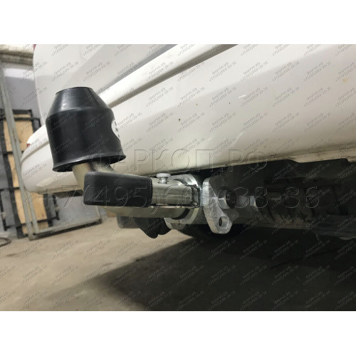 V064C GALIA Полностью оцинкованный фаркоп на Volkswagen Transporter / Caravelle / Multivan T5 2003-2015, T6 2015-2024, включая 4WD, включая модели с парктрониками. Тип шара: C (горизонтальный съемный). Без выреза бампера. Нагрузки: 2800/120 кг, масса фарк
