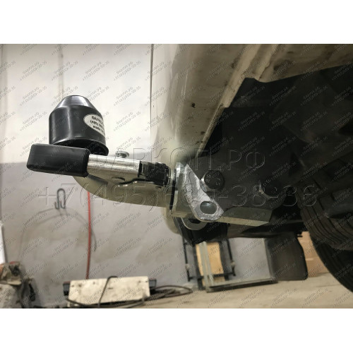 V064C GALIA Полностью оцинкованный фаркоп на Volkswagen Transporter / Caravelle / Multivan T5 2003-2015, T6 2015-2024, включая 4WD, включая модели с парктрониками. Тип шара: C (горизонтальный съемный). Без выреза бампера. Нагрузки: 2800/120 кг, масса фарк