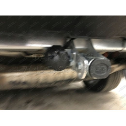 R050C GALIA Полностью оцинкованный фаркоп на Land Rover Range Rover III 2002-2013. Тип шара: C (горизонтальный съемный). Без выреза бампера. Нагрузки: 3500/150 кг, масс
