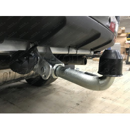 R050C GALIA Полностью оцинкованный фаркоп на Land Rover Range Rover III 2002-2013. Тип шара: C (горизонтальный съемный). Без выреза бампера. Нагрузки: 3500/150 кг, масс