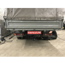5608-A ORIS Фаркоп на Газель 3302 борт, 33023 (фермер с двойной кабиной), не подходит для удлиненной базы 1997-, Газель NEXT бортовая (стандартная база) 2013-20