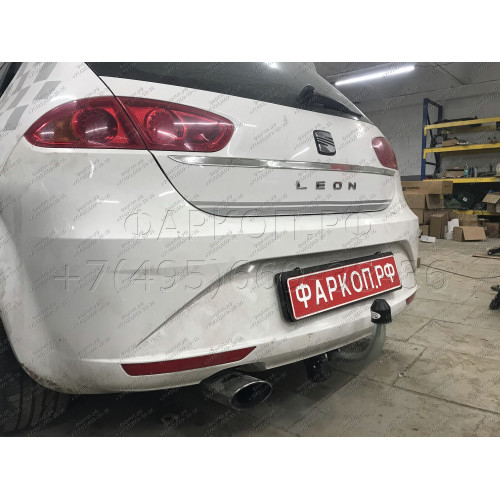 S074A GALIA Полностью оцинкованный фаркоп на SEAT Altea 2004-2015, SEAT Leon 2005-2013. Тип шара: A. Подрезка бампера. Нагрузки: 1600/75 кг, масса фаркопа 17,01 кг