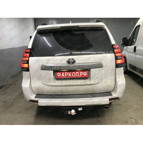 7810 Трейлер Фаркоп для Toyota Land Cruiser Prado 150 2009-2023 без снятия и подрезки бампера. Тип шара: A. Нагрузки: 1200/60 кг, масса фаркопа 16 кг (без электрики в комплекте)