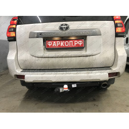 7810 Трейлер Фаркоп для Toyota Land Cruiser Prado 150 2009-2023 без снятия и подрезки бампера. Тип шара: A. Нагрузки: 1200/60 кг, масса фаркопа 16 кг (без электрики в к