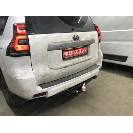 7810 Трейлер Фаркоп для Toyota Land Cruiser Prado 150 2009-2023 без снятия и подрезки бампера. Тип шара: A. Нагрузки: 1200/60 кг, масса фаркопа 16 кг (без электрики в к