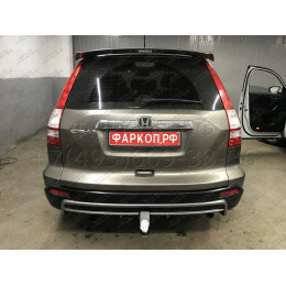 FA 0511-E Бизон Фаркоп на Honda CR-V 2006-2013. Требуется подрезка бампера. Тип шара: E (легкосъемный шар под квадрат). Нагрузки: 2500/120 кг. Не комплектуется 