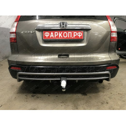 FA 0511-E Бизон Фаркоп на Honda CR-V 2006-2013. Требуется подрезка бампера. Тип шара: E (легкосъемный шар под квадрат). Нагрузки: 2500/120 кг. Не комплектуется 