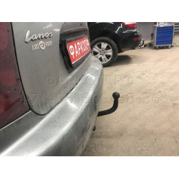 CV 01 AVTOS Фаркоп на Chevrolet Lanos седан 2004-2009, Daewoo Lanos седан 1997-2002 без подрезки бампера. Тип шара: A. Нагрузки: 1000/75 кг, масса фаркопа 14,5 кг (без электрик