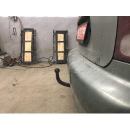 CV 01 AVTOS Фаркоп на Chevrolet Lanos седан 2004-2009, Daewoo Lanos седан 1997-2002 без подрезки бампера. Тип шара: A. Нагрузки: 1000/75 кг, масса фаркопа 14,5 кг (без электрик