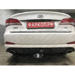HY 31 AVTOS Фаркоп на Hyundai i40 2012-2019. Необходима подрезка бампера. Тип шара: A. Нагрузки: 1800/80 кг, масса фаркопа 17 кг (без электрики в комплекте)