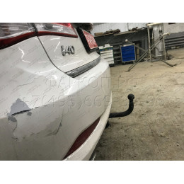 HY 31 AVTOS Фаркоп на Hyundai i40 2012-2019. Необходима подрезка бампера. Тип шара: A. Нагрузки: 1800/80 кг, масса фаркопа 17 кг (без электрики в комплекте)