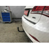 HY 31 AVTOS Фаркоп на Hyundai i40 2012-2019. Необходима подрезка бампера. Тип шара: A. Нагрузки: 1800/80 кг, масса фаркопа 17 кг (без электрики в комплекте)