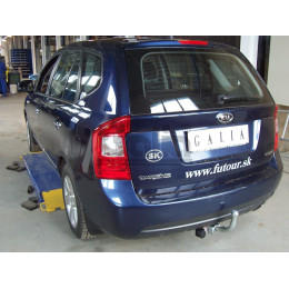 K032A GALIA Полностью оцинкованный фаркоп на Kia Carens 2006-2013. Тип шара: A. Невидимый вырез бампера. Нагрузки: 1500/75 кг, масса фаркопа 15,82 кг