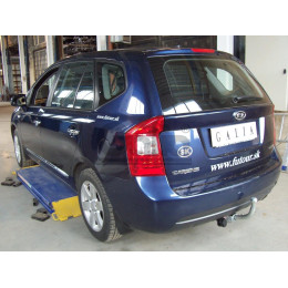 K032A GALIA Полностью оцинкованный фаркоп на Kia Carens 2006-2013. Тип шара: A. Невидимый вырез бампера. Нагрузки: 1500/75 кг, масса фаркопа 15,82 кг