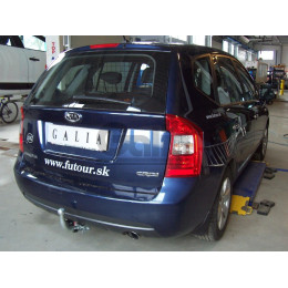K032A GALIA Полностью оцинкованный фаркоп на Kia Carens 2006-2013. Тип шара: A. Невидимый вырез бампера. Нагрузки: 1500/75 кг, масса фаркопа 15,82 кг