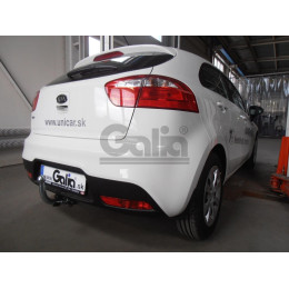 K037A GALIA Полностью оцинкованный фаркоп на Kia Rio III хетчбек/седан 2011-2017. Тип шара: A. Установка без снятия и выреза бампера. Нагрузки: 1200/50 кг, масс