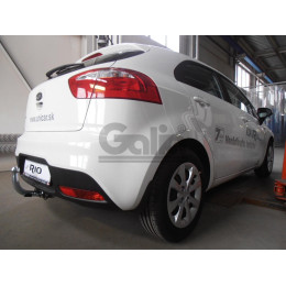 K037A GALIA Полностью оцинкованный фаркоп на Kia Rio III хетчбек/седан 2011-2017. Тип шара: A. Установка без снятия и выреза бампера. Нагрузки: 1200/50 кг, масс