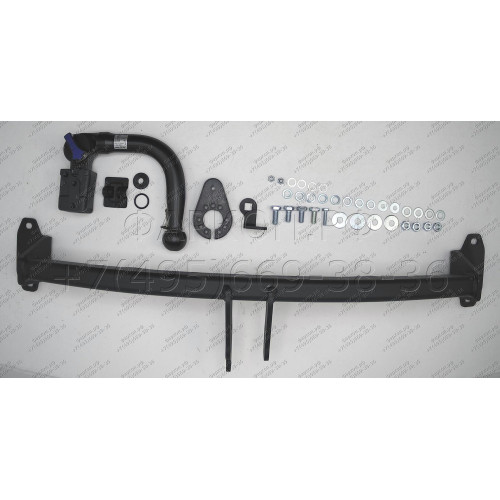 M-285 STEINHOF Фаркоп на Mini Cooper Countryman 2WD F60 2017-2024, Mini Cooper Clubman 2WD F54 2015-2024 без подрезки бампера. Тип шара: AV (вертикальное быстросъемное крепление шара на ключе). Нагрузки: 2000/100 кг, масса фаркопа 11,4 кг (без электрики в