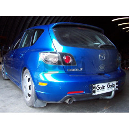 M106A GALIA Полностью оцинкованный фаркоп на Mazda 3 седан/хетчбек 2003-2009, Mazda 3 седан/хетчбек 2009-2013, Ford Focus III хетчбек 2011-2019. Тип шара: A. Невидимый вырез 