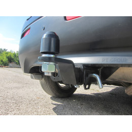 MAS-10-991122.00 PT GROUP Фаркоп на Mitsubishi ASX 2010-2022 без подрезки бампера. Тип шара: E (легкосъемный шар под квадрат). Нагрузки: 1600/80 кг, масса фаркопа 17 кг (б