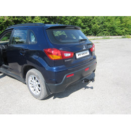 MAS-10-991122.00 PT GROUP Фаркоп на Mitsubishi ASX 2010-2022 без подрезки бампера. Тип шара: E (легкосъемный шар под квадрат). Нагрузки: 1600/80 кг, масса фаркопа 17 кг (б