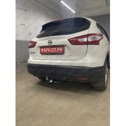 N121-A Лидер-плюс ТСУ для Nissan Qashqai 2007-2014 (необходима подрезка бампера), Qashqai 2014-2021, в т.ч. Qashqai +2 (без выреза бампера). Нагрузки: 1500/75 кг, масса фаркоп