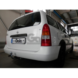 O009C GALIA Полностью оцинкованный фаркоп на Opel Astra G универсал 1998-2004. Тип шара: C (горизонтальный съемный). Установка без снятия и выреза бампера. 