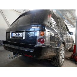 R050C GALIA Полностью оцинкованный фаркоп на Land Rover Range Rover III 2002-2013. Тип шара: C (горизонтальный съемный). Без выреза бампера. Нагрузки: 3500/150 кг, масс