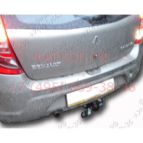 R107-A Лидер-плюс ТСУ для Renault Sandero хетчбек 2009-2014 без снятия и выреза бампера. Нагрузки: 1200/75 кг, масса фаркопа 20,5 кг (без электрики в комплекте)