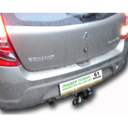 R107-A Лидер-плюс ТСУ для Renault Sandero хетчбек 2009-2014 без снятия и выреза бампера. Нагрузки: 1200/75 кг, масса фаркопа 20,5 кг (без электрики в комплекте)