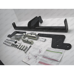 R116-BA TAVIALS ТСУ для Renault Kaptur 2016-2022 без снятия и выреза бампера. Тип шара: C (оцинкованный, съемный). Нагрузки: 1200/75 кг, масса фаркопа 14,7 кг (без элек