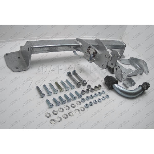 S057A GALIA Полностью оцинкованный фаркоп на Suzuki Liana хетчбек 2WD/4WD 2001-2007. Тип шара: A. Без выреза бампера. Нагрузки: 1300/75 кг, масса фаркопа 16,01 кг