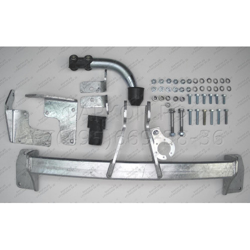 S057A GALIA Полностью оцинкованный фаркоп на Suzuki Liana хетчбек 2WD/4WD 2001-2007. Тип шара: A. Без выреза бампера. Нагрузки: 1300/75 кг, масса фаркопа 16,01 кг