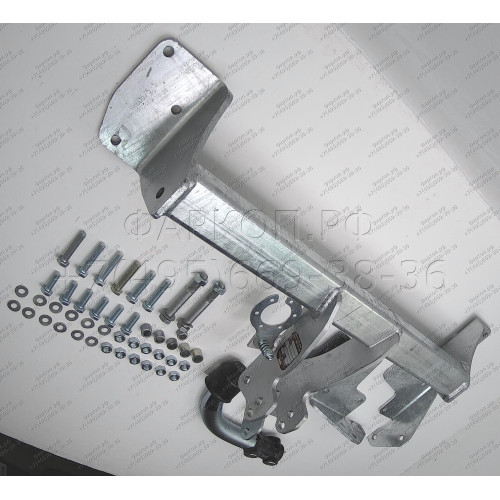 S057A GALIA Полностью оцинкованный фаркоп на Suzuki Liana хетчбек 2WD/4WD 2001-2007. Тип шара: A. Без выреза бампера. Нагрузки: 1300/75 кг, масса фаркопа 16,01 кг