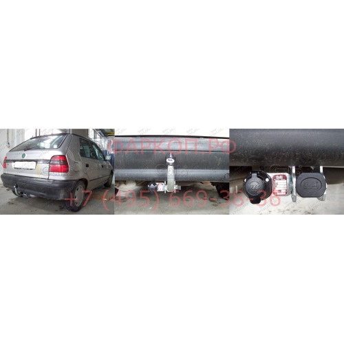 S084C GALIA Полностью оцинкованный фаркоп на Skoda Felicia хетчбек 1996-2002. Тип шара: C (горизонтальный съемный). Установка без снятия и выреза бампера. Нагрузки: 1000/50 кг, масса фаркопа 12,57 кг