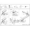 S102C GALIA Полностью оцинкованный фаркоп на Subaru Outback 2009-2015. Подрозетник убирается за бампер. Тип шара: C (горизонтальный съемный). Невидимый вырез бампера. Нагрузки: 2100/85 кг, масса фаркопа 17,57 кг