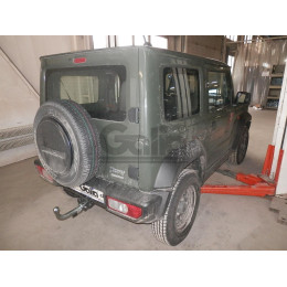 S137C GALIA Полностью оцинкованный фаркоп на Suzuki Jimny 2018-. Тип шара: C (горизонтальный съемный). Установка без выреза бампера. Нагрузки: 1400/75 кг, масс