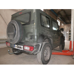 S137C GALIA Полностью оцинкованный фаркоп на Suzuki Jimny 2018-. Тип шара: C (горизонтальный съемный). Установка без выреза бампера. Нагрузки: 1400/75 кг, масс