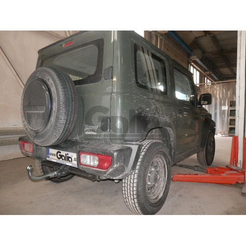 S137C GALIA Полностью оцинкованный фаркоп на Suzuki Jimny 2018-. Тип шара: C (горизонтальный съемный). Установка без выреза бампера. Нагрузки: 1400/75 кг, масса фаркопа 14,87 кг