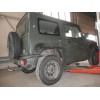 S137C GALIA Полностью оцинкованный фаркоп на Suzuki Jimny 2018-. Тип шара: C (горизонтальный съемный). Установка без выреза бампера. Нагрузки: 1400/75 кг, масса фаркопа 14,87 кг