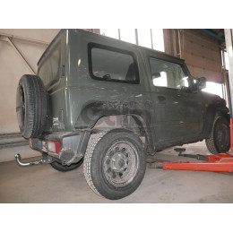 S137C GALIA Полностью оцинкованный фаркоп на Suzuki Jimny 2018-. Тип шара: C (горизонтальный съемный). Установка без выреза бампера. Нагрузки: 1400/75 кг, масс