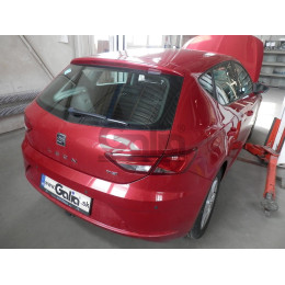 S146C GALIA Полностью оцинкованный фаркоп на SEAT Leon 2017-2020, 2020-. Подрозетник убирается за бампер. Тип шара: C (горизонтальный съемный). Установка без 