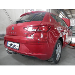 S146C GALIA Полностью оцинкованный фаркоп на SEAT Leon 2017-2020, 2020-. Подрозетник убирается за бампер. Тип шара: C (горизонтальный съемный). Установка без 
