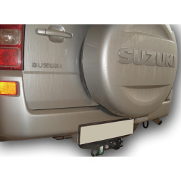 S406-F Лидер-плюс ТСУ для Suzuki Grand Vitara 2005-2015 (только JB420, JB424W). Требуется подрезка бампера. Нагрузки: 2000/100 кг, масса фаркопа 14,84 кг (без электрики в к